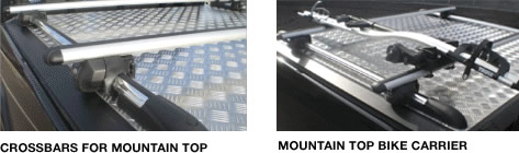 Crossbars for Mountain top & Mountain top bike cover